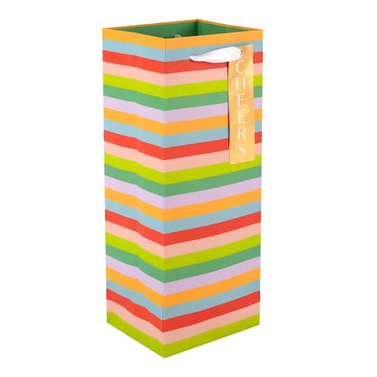 13" Striped Wine Bag by Celebrate It™